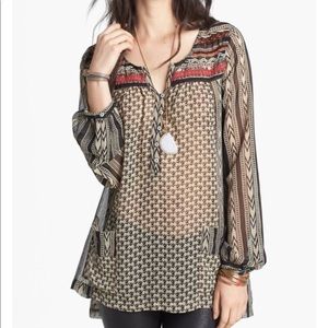 Free people shift dress tunic sz med